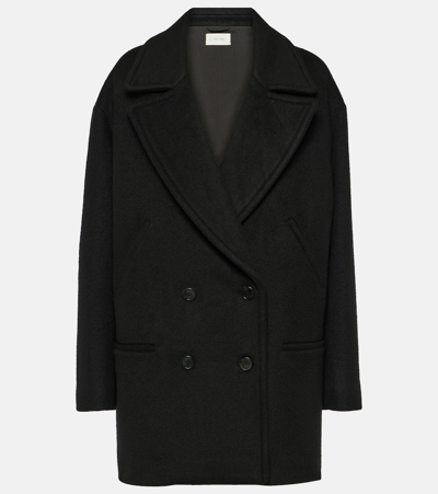 The Row Atis Cashmere Coat In Black