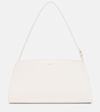 The Row Dalia Glossed-leather Shoulder Bag In Ivory Shg