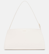 The Row Dalia Glossed-leather Shoulder Bag In White