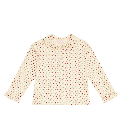 La Coqueta Kids' Ania Floral Cotton Shirt In Multicoloured