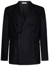 BOGLIOLI DOUBLE-BREASTED MIDNIGHT BLUE WOOL BLAZER