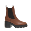 Hogan H649 Slip-on Ankle Boots In Brown