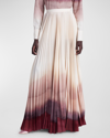 Altuzarra Sif Dip-dyed Maxi Skirt In Ivory Colorscape