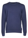 Fay Wool Crew-neck Pullover In Green