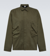 Gr10k Rescue Pocket Cotton Overshirt In Green