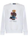 Polo Ralph Lauren Gift Bear Cotton-blend Sweatshirt In White