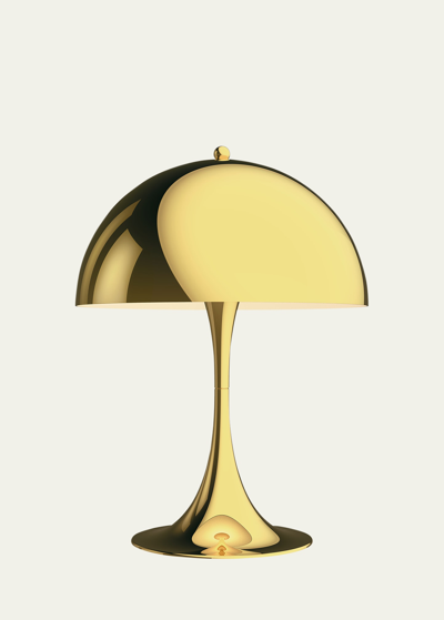 Louis Poulsen Panthella 320 Table Lamp, Metalized Brass In Gold