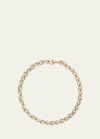 ENGELBERT DROP LINK NECKLACE IN YELLOW GOLD AND WHITE DIAMONDS
