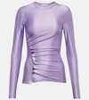 Rabanne Ruched Top In Purple