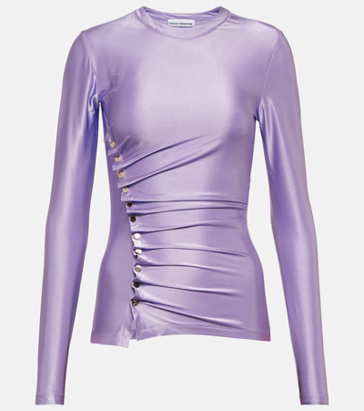 Rabanne Ruched Top In Purple