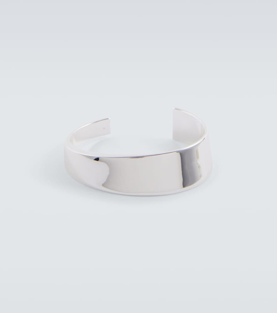 Saint Laurent Tapered Bangle In Silver