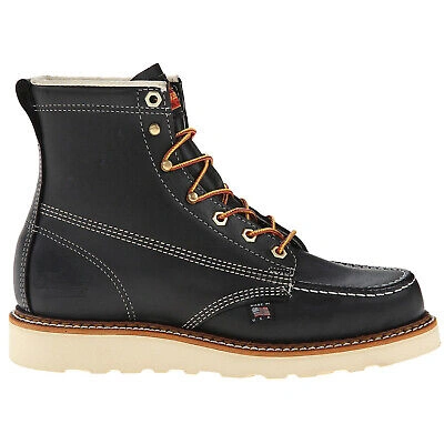 Pre-owned Thorogood Mens Boots 6 Inch Toe Safety Toe Casual Ankle Lace-up Leather
