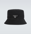 Prada Corduroy Bucket Hat In Black