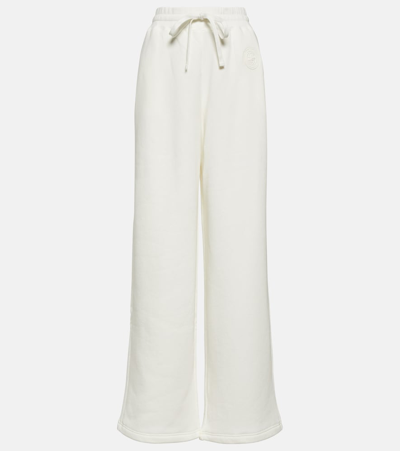 Gucci Interlocking G Cotton Jersey Wide-leg Pants In White