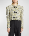 Isabel Marant Gradilia Cropped Fringe Jacket In Ecru