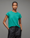 Allsaints Anna Crew Neck Short Sleeve T-shirt In Ziggy Green