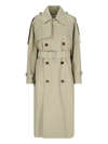 Burberry Highgrove Castleford Lapel Trench Coat In Beige
