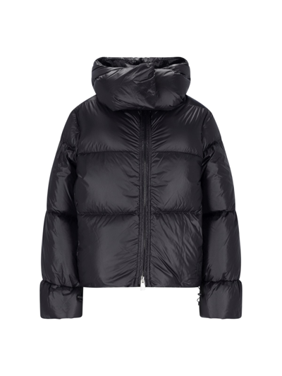 Bacon Storm Quilted Hooded Down Jacket In Black  
