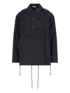 Auralee Long Sleeved Hooded Casual Jacket In Blue