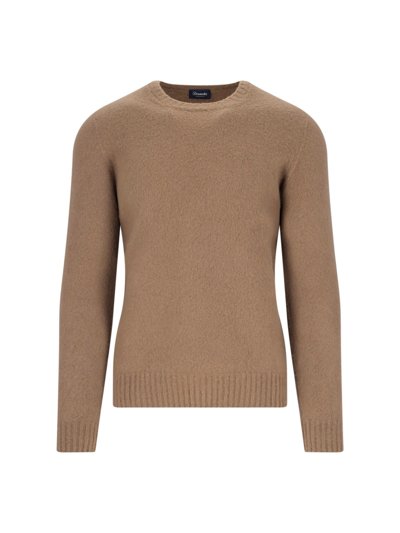 Drumohr Classic Sweater In Brown