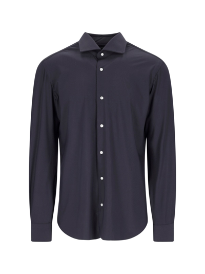 Barba Napoli Classic Shirt In Blue