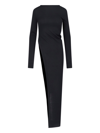 Rick Owens Long Drape Top In Black  