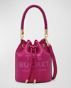 Marc Jacobs The Leather Bucket Bag In Lipstick Pink