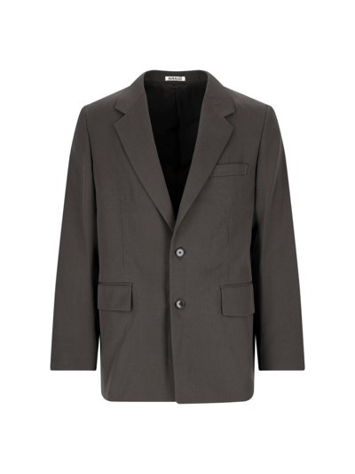 Auralee Single-breasted Blazer In Brown