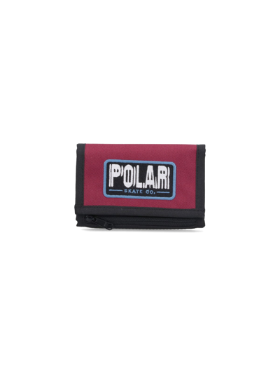 Polar Skate "earthquacke" Wallet In Red