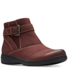 CLARKS WOMEN'S CARLEIGH DALIA BUCKLED ANKLE BOOTIES