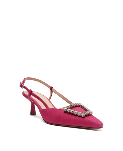 Arezzo Women's Savannah Mid Stiletto Pumps In Pink - Nubuck