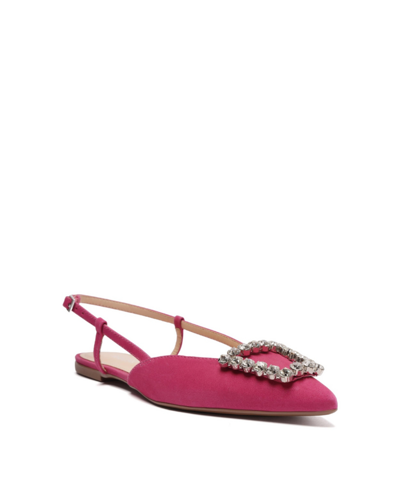 Arezzo Women's Savannah Pointed Toe Flats In Pink - Nubuck
