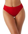 Wacoal Understated Cotton Blend High Leg Briefs In Barbados Cherry