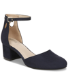 Giani Bernini Women's Izzee Memory Foam Block Heel Dress Pumps, Created For Macy's In Deep Midnight