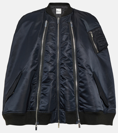 Noir Kei Ninomiya Oversized Bomber Jacket In Black