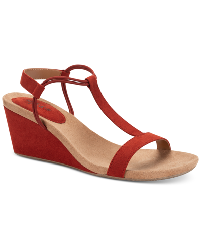 Style & Co Women's Mulan Wedge Sandals, Created For Macy's In Auburn
