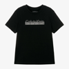 Calvin Klein Black Cotton T-shirt In Black