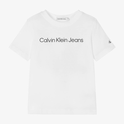 Calvin Klein White Cotton T-shirt