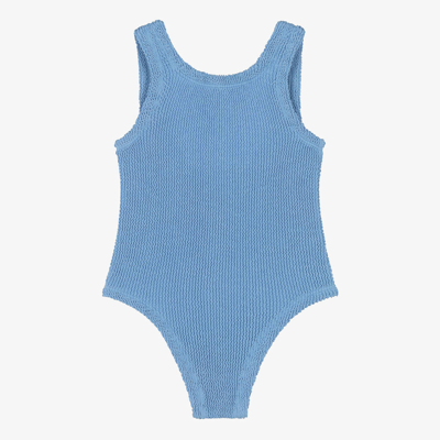 Hunza G Kids' Classic Swimsuit In Blue