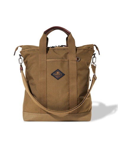 Faherty Latitude Convertible Tote Backpack In Olive