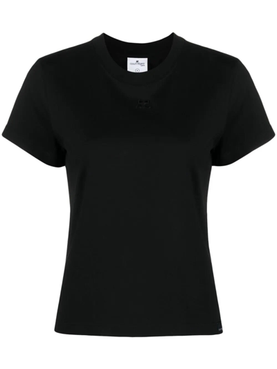 Courrèges Ac Stone Destroyed T-shirt In Black