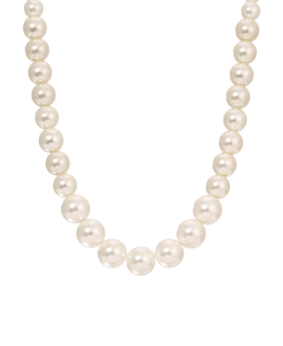 2028 Women's Gold-tone W/8mm Imitation Pearl Necklace In White