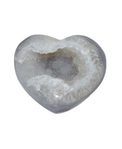 Nature's Decorations - Agate Heart In Gray