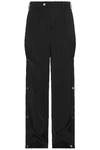 Amiri Wide Leg Pleated Trousers With Expandable Sides In Black