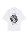 Marni Text-print Cotton Shirt In Stone White