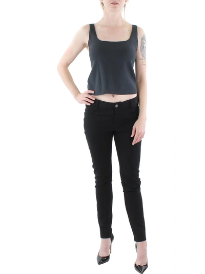 Vince Square Neck Tank In Black