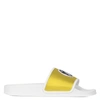 Giuseppe Zanotti Brett Satin Slides In Yellow