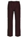 MARTINE ROSE ROLLED WAISTBAND TAILORED PANTS