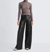 Rag & Bone Shaw Geo Print Paneled Funnel Neck Top In Pink