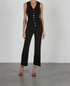 ENZA COSTA TERRY KNIT PANT IN BLACK